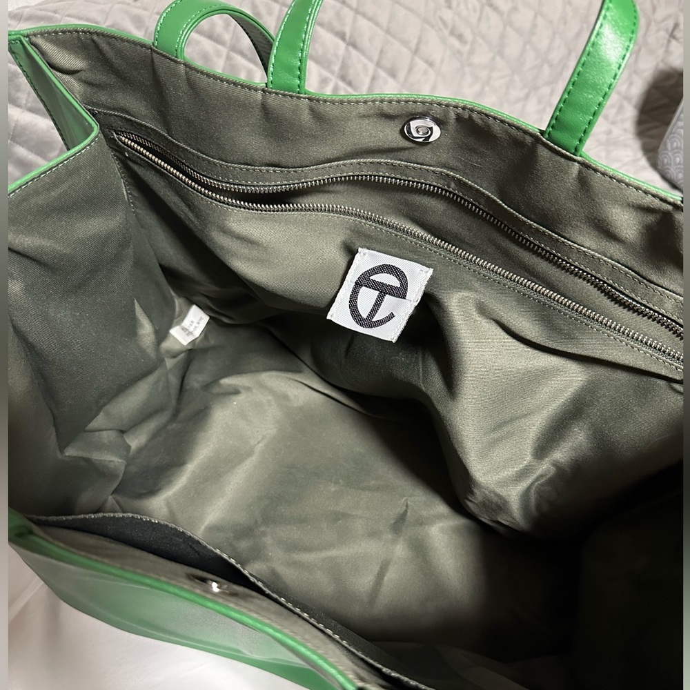 TELFAR Large! Shopping Bag Leaf Green, Sz Large (RARE) - Picture 5 of 12